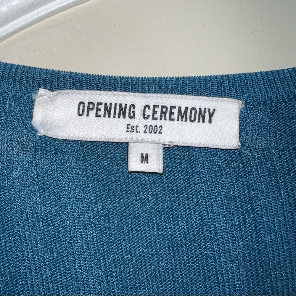 Opening Ceremony Teal Asymmetrical Mid-Length Dress in Medium - Picture 5 of 15